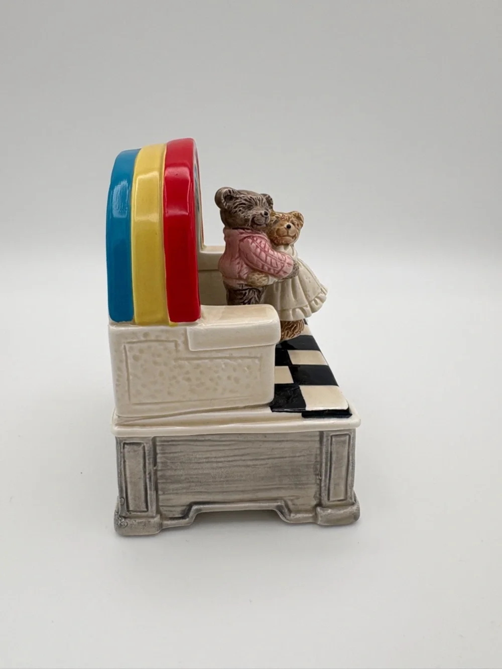 Vintage Otagiri Japan Teddy Bear Music Box Dancing Bears Diner - Picture 6 of 16